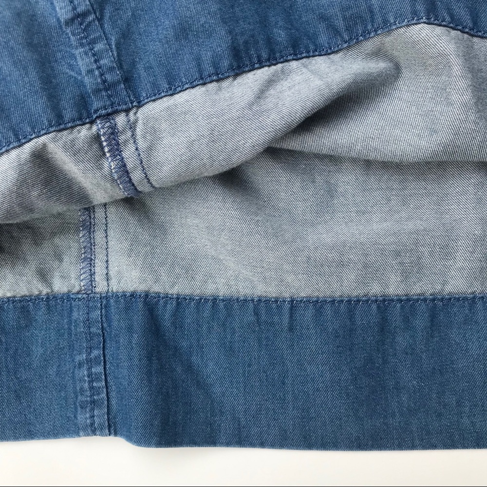 J. Crew |  Preppy Chambray Pocket Skirt - Picture 6 of 6
